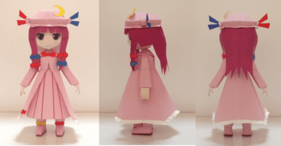 Touhou’s Project Patchouli Knowledge paper craft