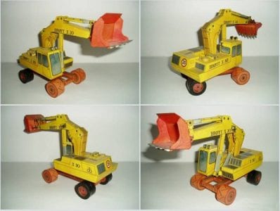 Broyt X30 excavator paper model