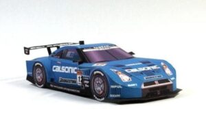 pa gts031 - CALSONIC GT-R GT500 Paper Model