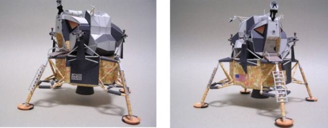 Apollo Lunar Module paper craft
