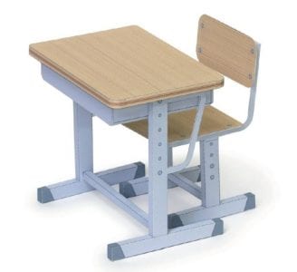 Japan School Desk and Chair Papercraft