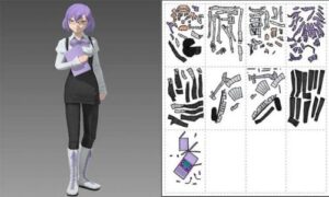 mirei - Digimon Mikagura Mirei paper craft