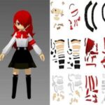 mitsuru - Chibi Persona 3 Mitsuru Kirijo Paper craft