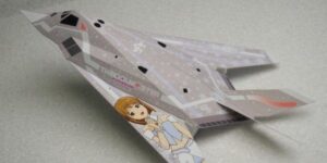 01a - Lockheed F-117A Snow Hawk Paper craft