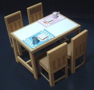 pc d table s24 - Dining Table Paper craft