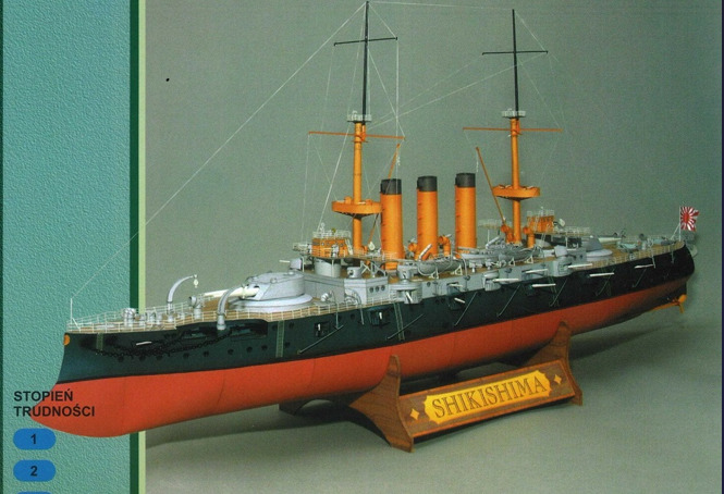 IJN Shikishima Battlecraft paper model
