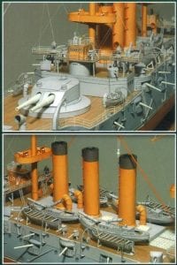 Page 38 - IJN Shikishima Battlecraft paper model