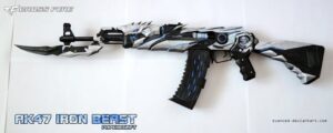 crossfire ak47 iron beast papercraft 1 download by svanced daipm8g - CrossFire AK47 Iron Beast papercraft