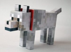 minecraft wolf tamed papercraft download by svanced d5xxlf8 - Minecraft Wolf Paper craft