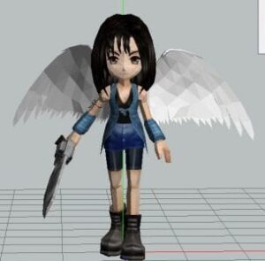 rinoa chibi - Chibi FF8 Rinoa Heartilly Paper craft