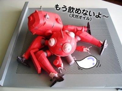 ta03 - Red Tachikoma Paper craft