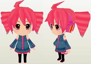 kasane - Chibi Kasane Teto Paper craft