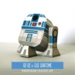 R2 D2 by Gus Santome - Chibi R2-D2 Paper craft