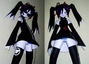 mikugoth - Hatsune Miku Gothic ver Paper craft