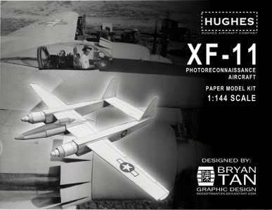 Hughes XF-11 Plane Paper craft