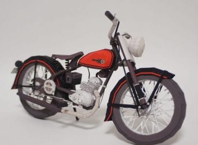 Harley Davidson Hummer Bike Paper craft