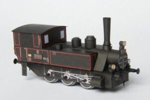 Scale 187 - Steam Locomotive Series 310.433 Paper craft