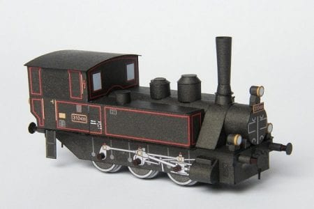 Steam Locomotive Series 310.433 Paper craft