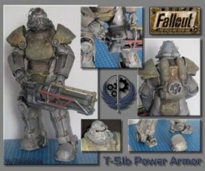 T 51b - Fallout 4 T-51b Power Armored Paper craft