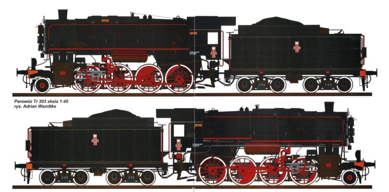 TR-203 Locomotive Train Paper craft