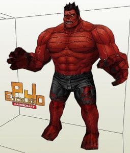 Red Hulk Paper craft