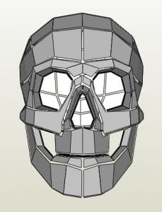 Skull Helmet Paper craft