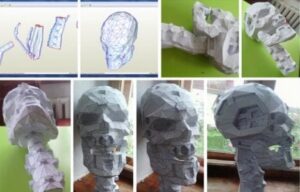 t600 - Terminator T600 Skull Paper craft
