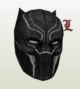 Black Panther Mask Paper craft