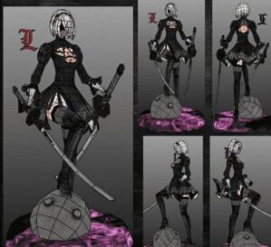 nier2b - 2B Nier Automata Paper craft