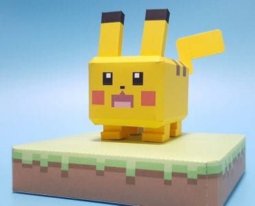 Pokemon Quest Pikachu Paper craft