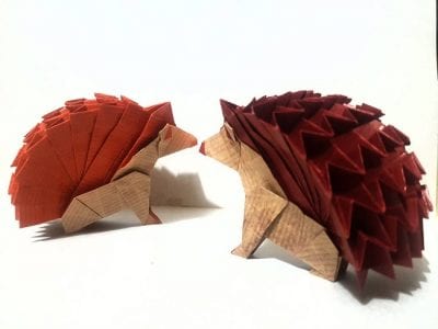 Hedgehog Origami Paper craft