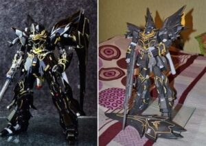 sinanju black gundam paper craft - Sinanju Black Gundam Paper craft