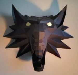 witcher medallion papercraft build v2 by gedelgo da08u31 pre - The Witcher Medallion Head Paper craft