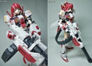 rx 78 5 gundam ms girl 2 - MS Girl: RX-78-5 Gundam Paper craft