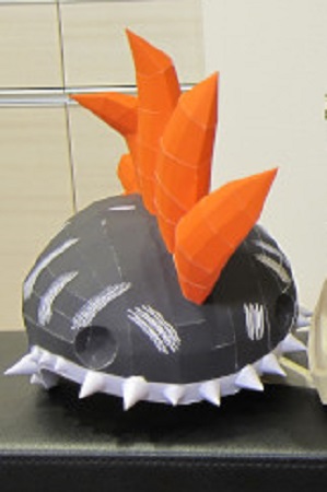 Splatoon 2 Jetflame Crest Headgear Paper craft