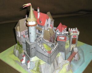 romantic castle papercraft 1 - Romanticky Hrad - Romantic Castle Paper craft