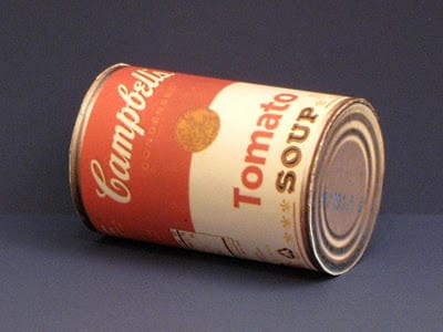 Campbell Soup Can Papercraft