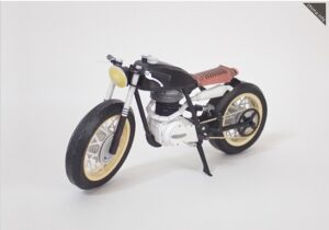 caferider - Single Cylinder Motorcycle Papercraft
