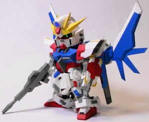 SD GAT X105BFP Build Strike Gundam Paper Craft - GAT-X105BFP-Build Strike Gundam Paper craft