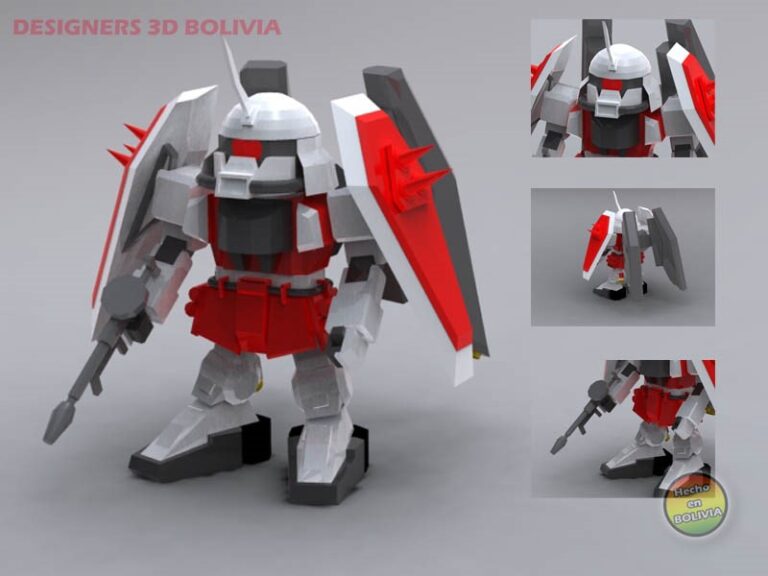 blaze zaku phantom gundam papercraft