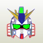 rx 93 gundam helm papercraft - Gundam RX-93 wearable Helmet Paper craft