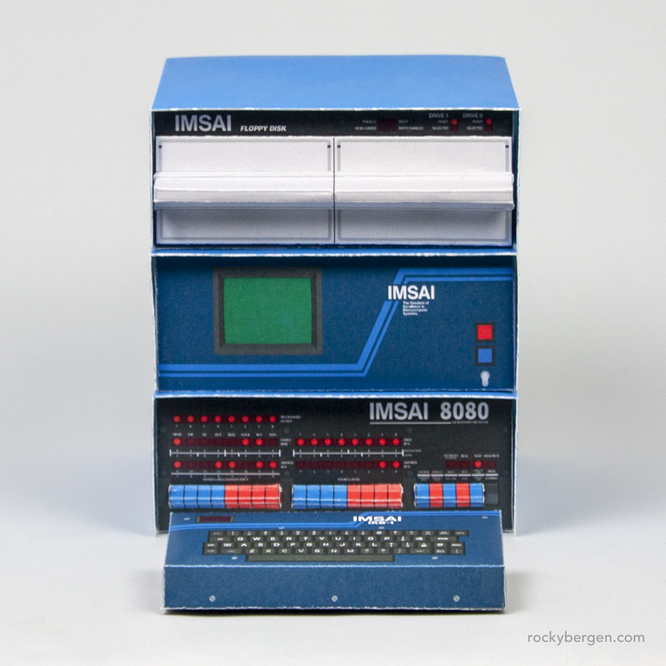 IMSAI8080 Model - 16 Classic Computer Papercraft