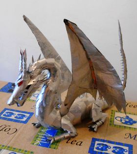 dragon papercraft - Bald Eagle Papercraft