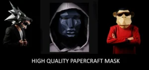 High Quality Paper Mask Papercraft