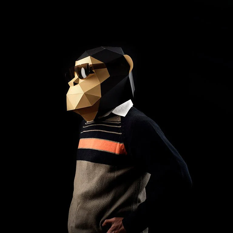 gorilla mask - High Quality Paper Mask Papercraft