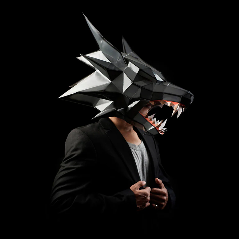 paper craft werewolf mask - High Quality Paper Mask Papercraft