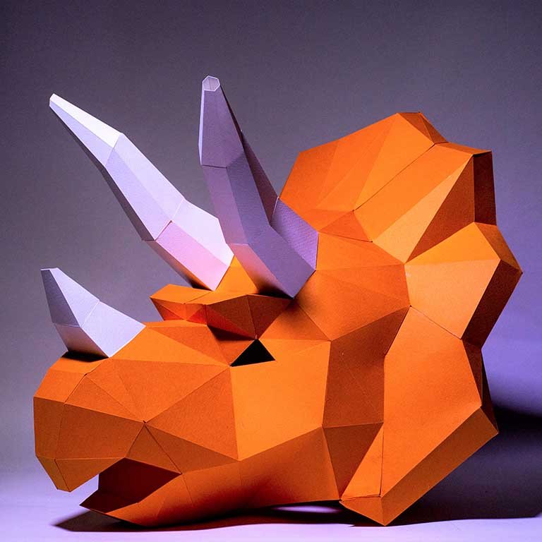 triceratops mask - High Quality Paper Mask Papercraft