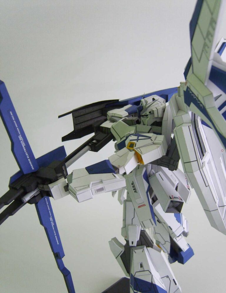 MSZ 006 3AS Strike White Zeta Gundam Papercraft by Rarra 11 - Strike Zeta Gundam paper craft