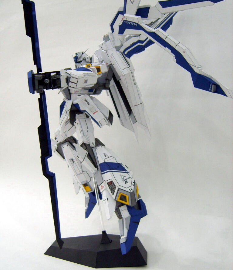 MSZ 006 3AS Strike White Zeta Gundam Papercraft by Rarra 2 - Strike Zeta Gundam paper craft