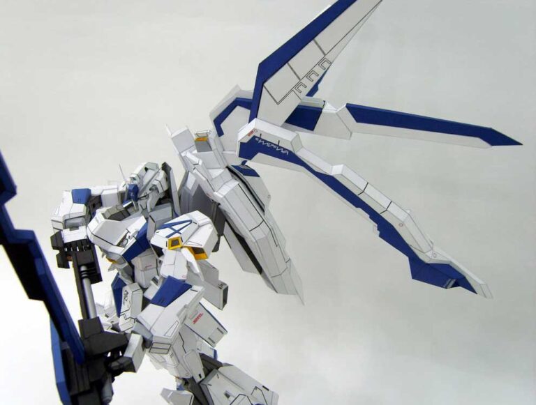 MSZ 006 3AS Strike White Zeta Gundam Papercraft by Rarra 4 - Strike Zeta Gundam paper craft